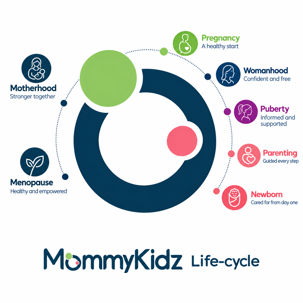 MommyKidz life-cycle illustration